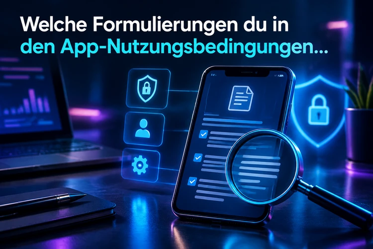 Welche Formulierungen du in den App-Nutzungsbedingungen suchen solltest