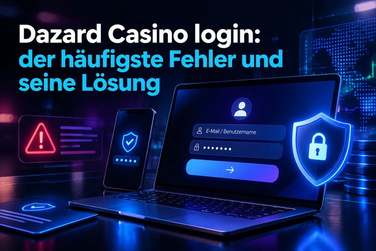 Dazard Casino login: der häufigste Fehler und seine Lösung