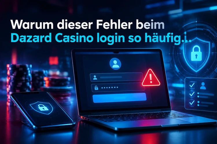 Warum dieser Fehler beim Dazard Casino login so häufig vorkommt